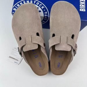 New Birkenstock Boston Suede Leather Soft Footbed Unisex Shoes Clogs -All Colors