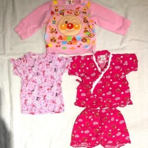 Japanese Kids Clothes 4pc Lot 2T Anpanman Sweatshirt & 18M Jinbei Summer Pajamas