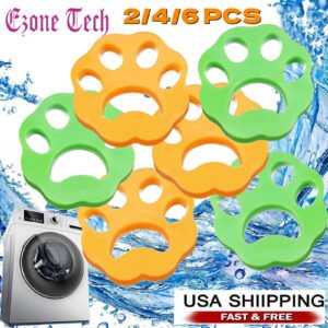 6PCS Reusable Pet Hair Remover Laundry Washer Dryer Sticky Lint Catcher Cleaning