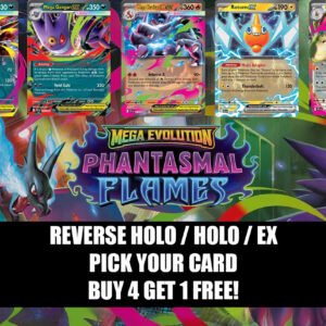 Pokémon Phantasmal Flames: Pick Your Card – Reverse Holo/Holo/ex Near Mint TCG