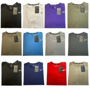 Nike T-Shirts Dri-Fit Athletic for Men Crew Neck Short Sleeve  Work out Tee