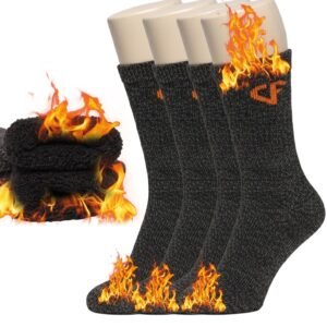 6-12 Pair Merino Lambs Wool Thermal Crew Socks Warm Heavy Duty Winter Boot 10-13