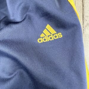 Adidas Kids Large Track Pants Blue / Yellow 3-Stripe Vintage 2005 175195 AZF001